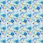 Preview: Crazy Paisly Flowers Blau